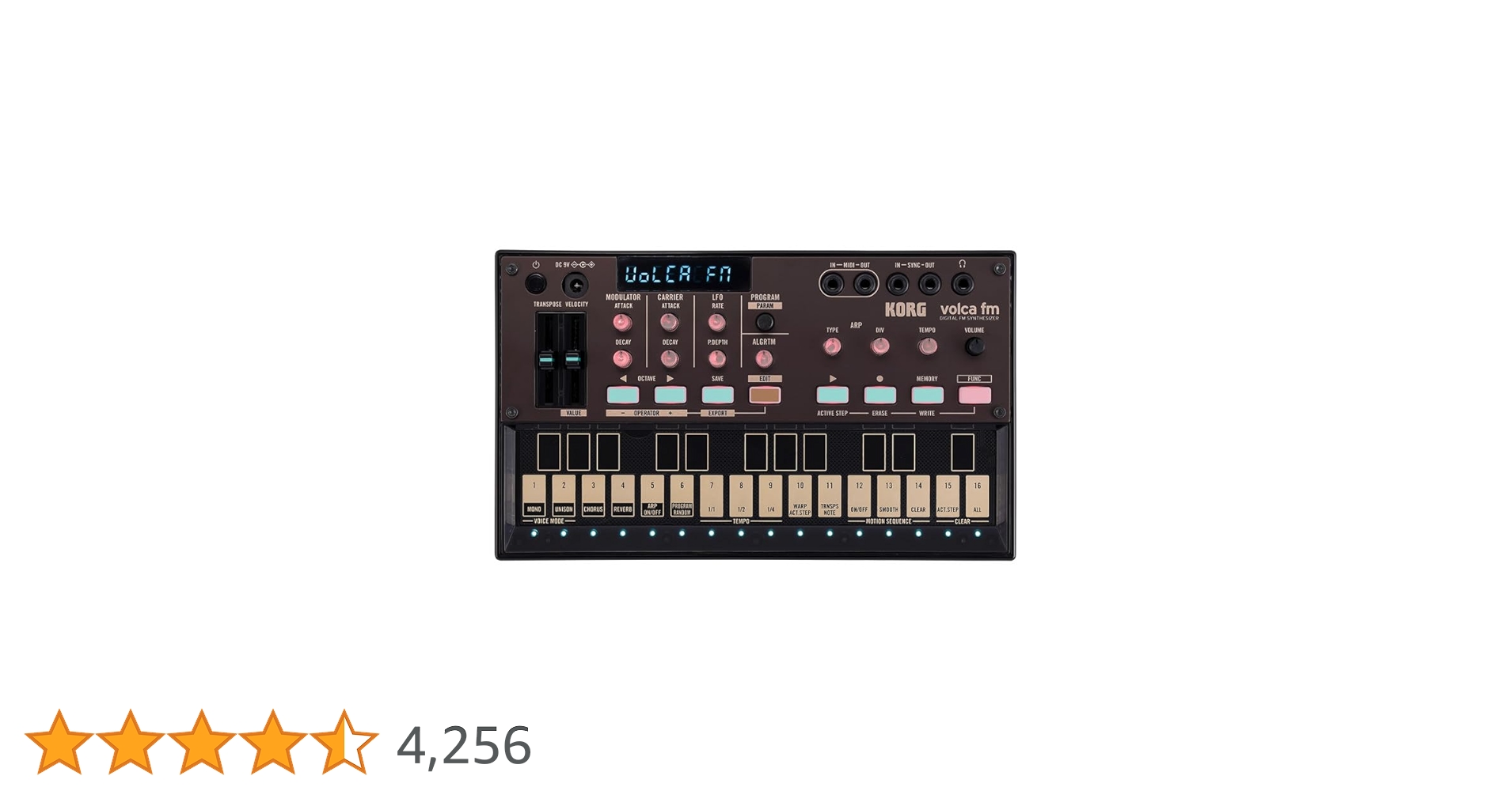 Korg - Volca FM2 - Compact 6 Voice Digital FM Synthesizer and